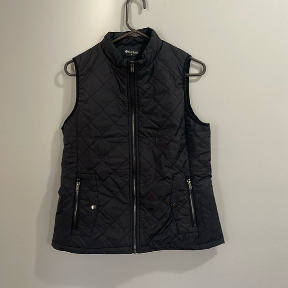 FUINLOTH black basic vest full zip - Picture 1 of 6